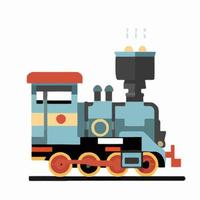 locomotive icône conception train illustration véhicule dessin animé vecteur graphique