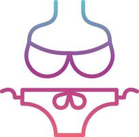 icône de vecteur de bikini