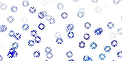 modèle vectoriel bleu clair avec des cercles.