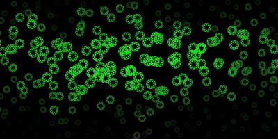 disposition de vecteur vert foncé, jaune avec des formes de cercle.