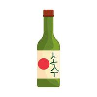 boisson coréenne soju vecteur