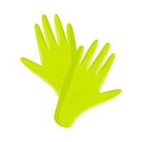 gants de protection de jardinage vecteur