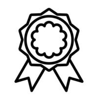 icône de badge dans un style plat branché isolé sur fond gris. symbole de récompense pour la conception, le logo, l'application, l'interface utilisateur de votre site Web vecteur