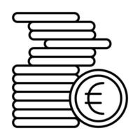 icônes de lignes vectorielles liées à la devise. contient des icônes telles que taux de change et prévisions de devises, graphique de modification vecteur