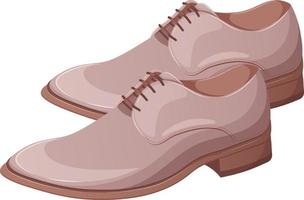 chaussures de mariage pour hommes de dessin animé, chaussures de marié, bottes isolées vecteur