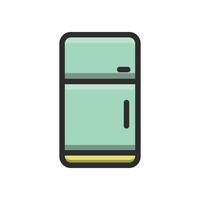 icône de vecteur de réfrigérateur contour rempli fichier eps 10