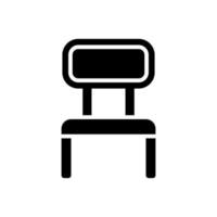 modèle de vecteur de conception d'icône de chaise