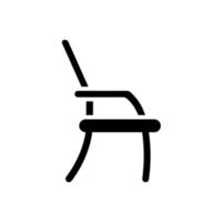 modèle de vecteur de conception d'icône de chaise