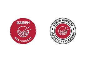 modèle de logo de spécialiste des ramen vecteur