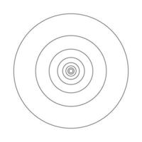 nombre d'or. cercles de séquence de fibonacci. logotype moderne. cercles en proportion d'or. vecteur
