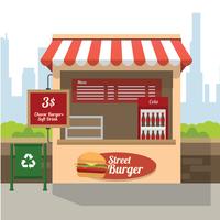 Street Burger Concession Stand vecteur libre