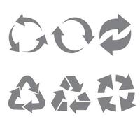 ensemble de symboles de recyclage universels vectoriels. vecteur