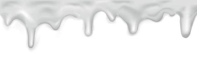 caramel blanc dégoulinant, motif sur fond blanc - vecteur