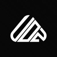 conception créative du logo de lettre uoz avec graphique vectoriel, logo uoz simple et moderne. vecteur