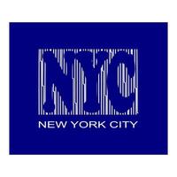 typograpy nyc, texte de la ville de new york pour l'impression de t-shirt vecteur