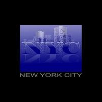 typograpy nyc, texte de la ville de new york pour l'impression de t-shirt vecteur