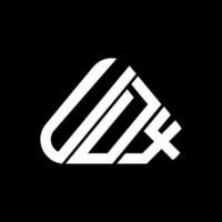 conception créative de logo de lettre udx avec graphique vectoriel, logo udx simple et moderne. vecteur