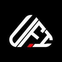 conception créative du logo de lettre ufi avec graphique vectoriel, logo ufi simple et moderne. vecteur