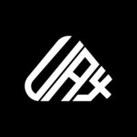 conception créative du logo de lettre uax avec graphique vectoriel, logo uax simple et moderne. vecteur
