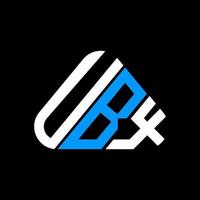conception créative du logo de lettre ubx avec graphique vectoriel, logo ubx simple et moderne. vecteur