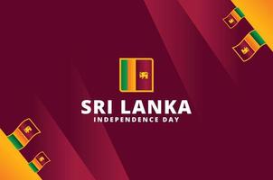 conception de la fête de l'indépendance du sri lanka vecteur