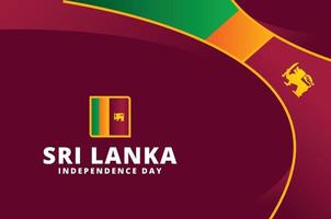 conception de la fête de l'indépendance du sri lanka vecteur