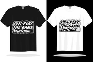 modèle de vecteur de conception de t shirt de jeu moderne