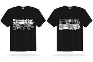 usa memorial day t shirt design illustration vectorielle adaptée à la conception d'impression vecteur