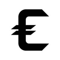 vecteur de symbole de devise euro