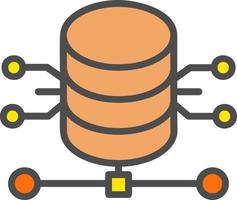 icône de vecteur de base de données