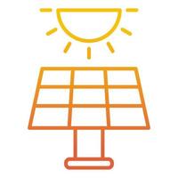 icône solaire de panneau, adaptée à un large éventail de projets créatifs numériques. vecteur