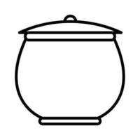 icône de chauffe-soupe, adaptée à un large éventail de projets créatifs numériques. vecteur