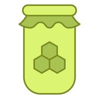 icône de pot de miel, adaptée à un large éventail de projets créatifs numériques. vecteur