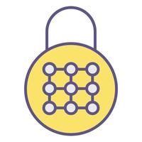 icône de cadenas, adaptée à un large éventail de projets créatifs numériques. vecteur