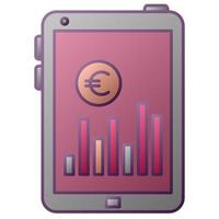 icône de rapport d'argent, adaptée à un large éventail de projets créatifs numériques. vecteur