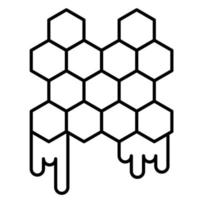 icône en nid d'abeille, adaptée à un large éventail de projets créatifs numériques. vecteur