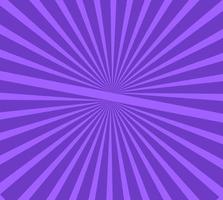 fond violet de rayons divergents dans le style popart pour l'impression et le design. illustration vectorielle. vecteur