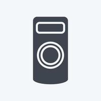 icône de la télécommande de l'appareil photo. lié au symbole de la photographie. style de glyphe. conception simple modifiable. illustration simple vecteur