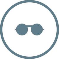 icône de glyphe de lunettes vintage unique vecteur