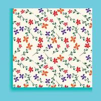 imprimé de fleurs de printemps. motif floral sans couture. conception de plantes pour le tissu, la conception de tissus, les couvertures, la fabrication, les papiers peints, l'impression, l'emballage cadeau et le scrapbooking. vecteur