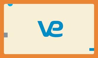 alphabet lettres initiales monogramme logo ve, ev, v et e vecteur