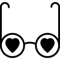 lunettes d'amour qui peuvent facilement éditer ou modifier vecteur