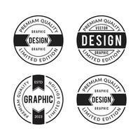 ensemble d'insignes ou de logotypes de logo vintage. éléments de conception vectorielle, enseignes commerciales, logos, identité vecteur