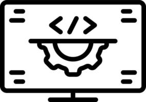 icône de ligne pour les développements vecteur