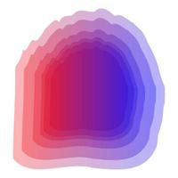 concept de gradient d'énergie et de formes vibrantes vecteur