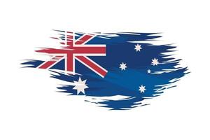 drapeau australien peint vecteur