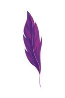 icône de plume violette vecteur
