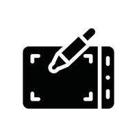 tablette graphique vecteur icône électronique solide fichier eps 10