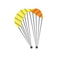 conception d'icône de logo de parachute et vecteur de parachutisme de symbole