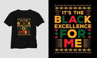 conception de t-shirt et de vêtements du mois de l'histoire des noirs. impression vectorielle, typographie, affiche, emblème, festival vecteur